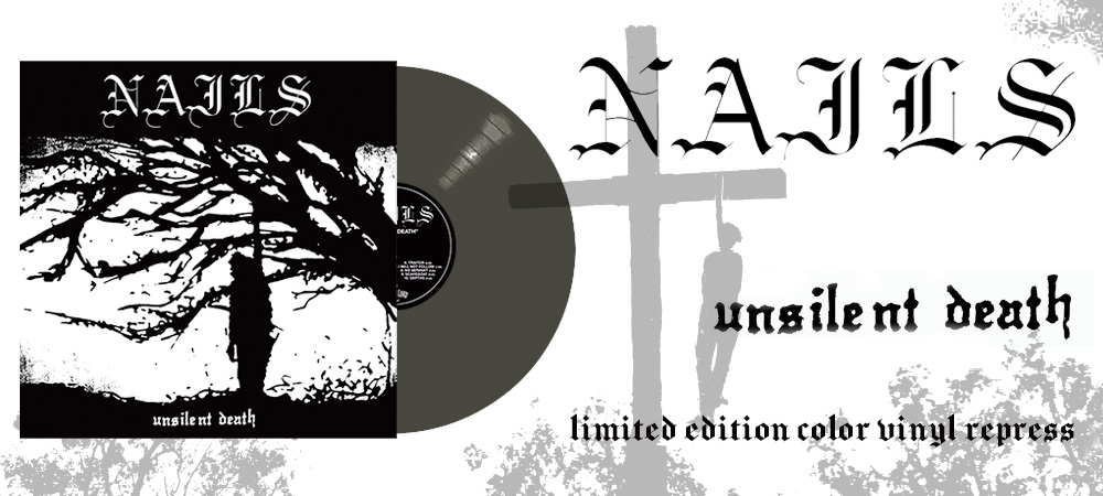 NAILS- Unsilent Death on Black Ice Vinyl