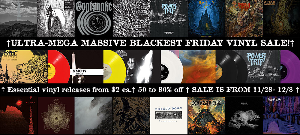 ULTRA-MEGA MASSIVE BLACKEST FRIDAY VINYL SALE!